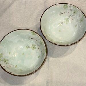 Floral Ceramic Bowls set of 2